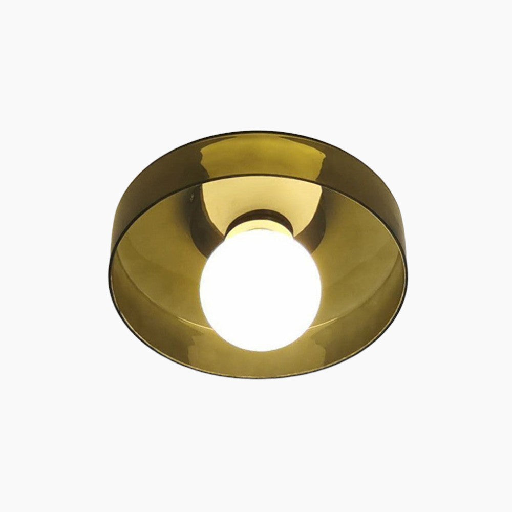 Skohic | Lustre moderne en verre ambre – G9 LED – 25/35cm – Éclairez avec style