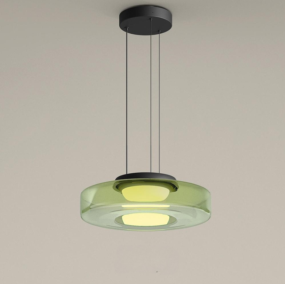 Linisk | Suspension en verre moderne - câble réglable - LED 12W
