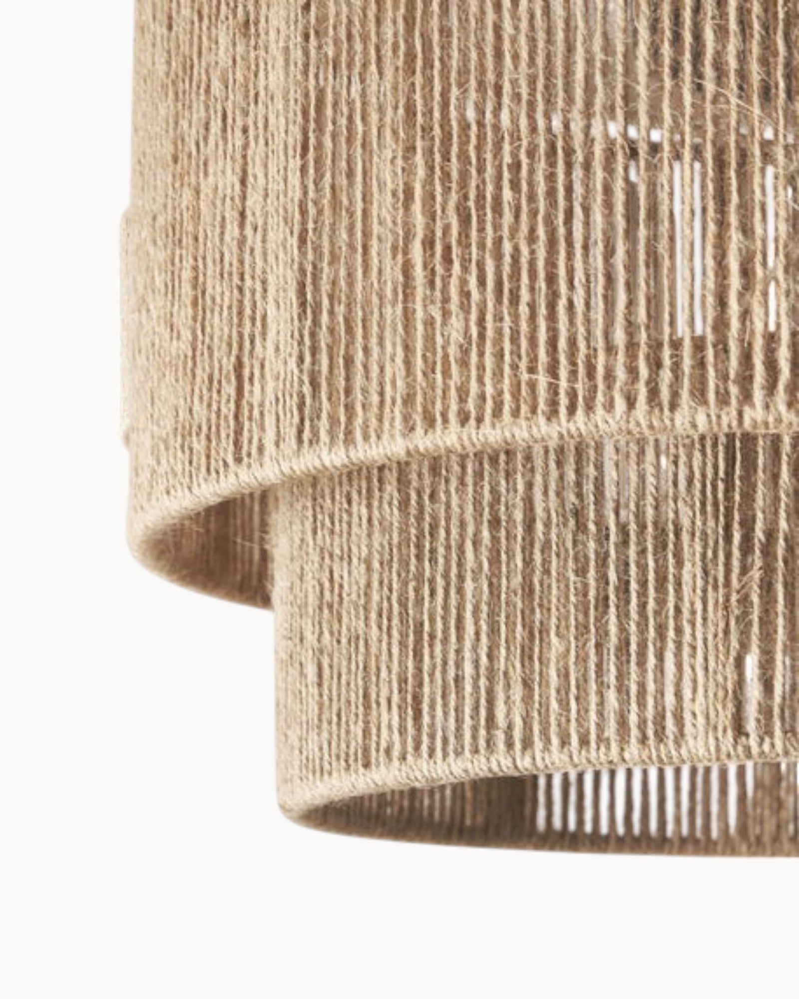 Frieil | Plafonnier en jute – design élégant – Ø 45 cm