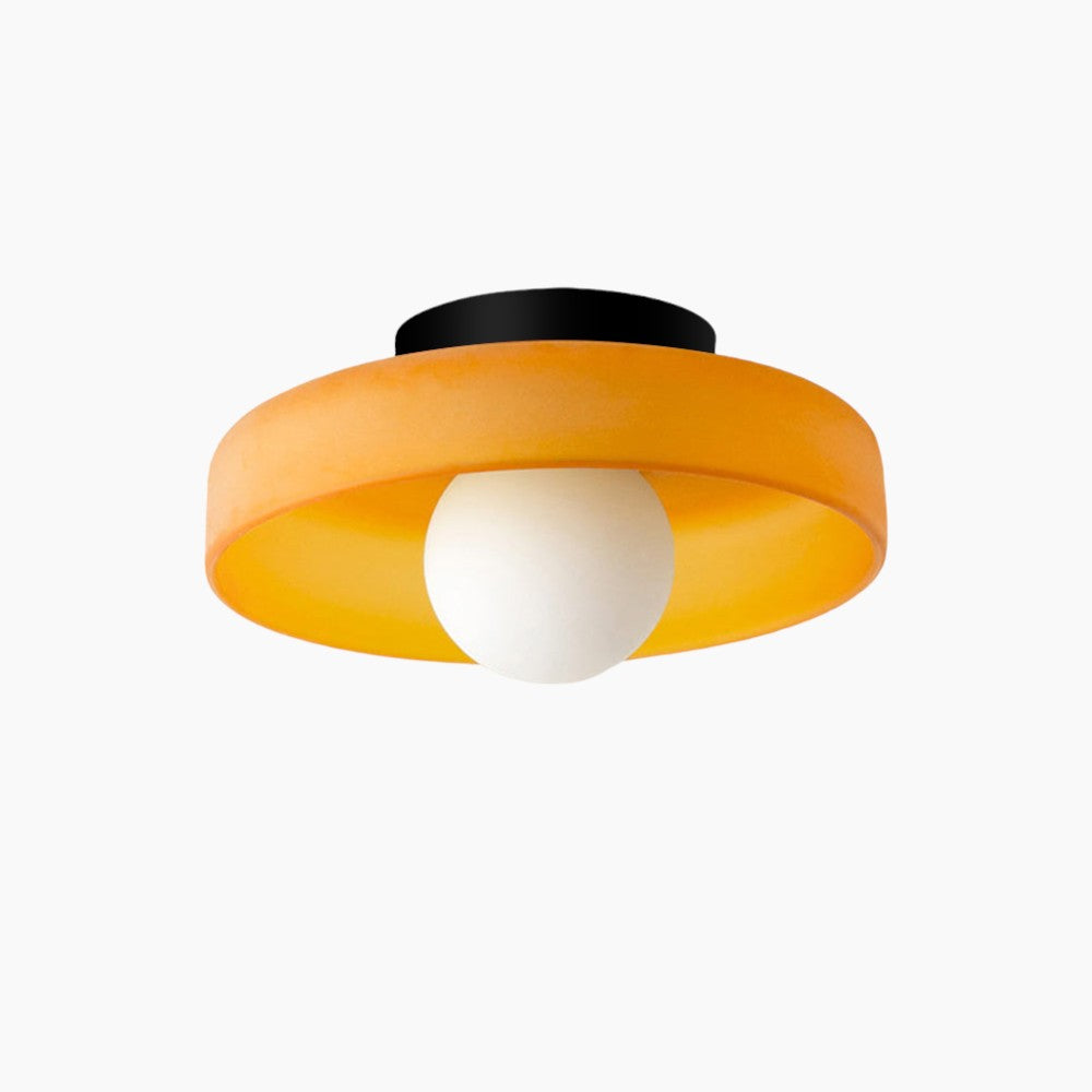 Skohic | Lustre moderne en verre ambre – G9 LED – 25/35cm – Éclairez avec style