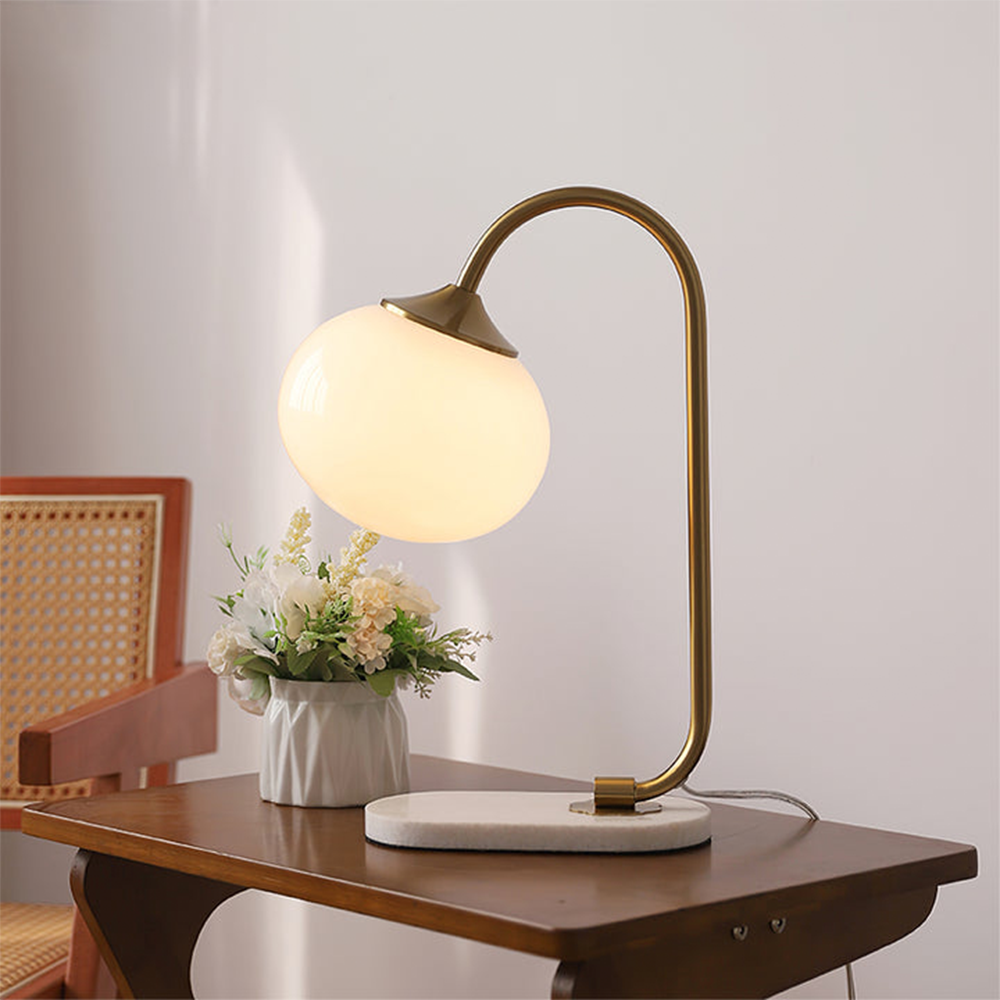 Venlme | Lampe de table moderne – métal et verre – élégance intemporelle