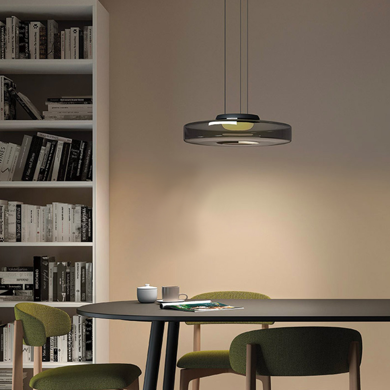 Linisk | Suspension en verre moderne - câble réglable - LED 12W