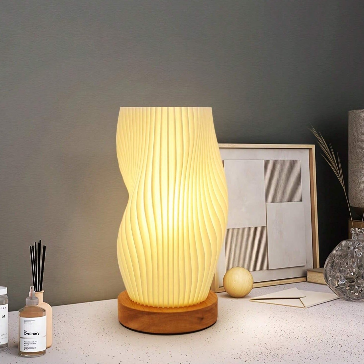 Soleil Vind | Lampe à vagues – design scandinave – ambiance apaisante
