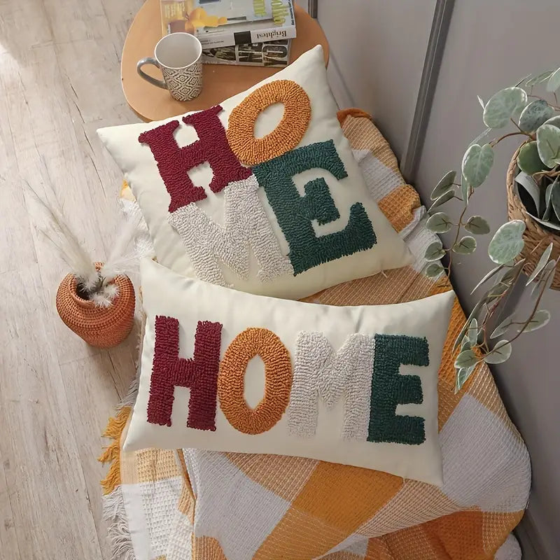 Coussins de maison en coloris tufté