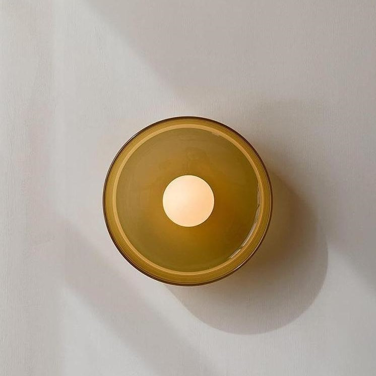 Skohic | Lustre moderne en verre ambre – G9 LED – 25/35cm – Éclairez avec style