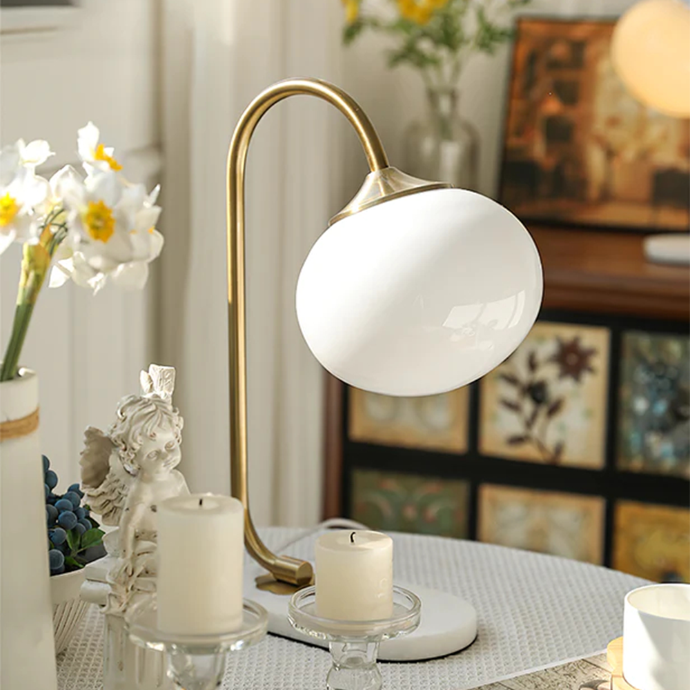 Venlme | Lampe de table moderne – métal et verre – élégance intemporelle