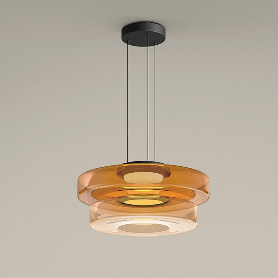 Linisk | Suspension en verre moderne - câble réglable - LED 12W