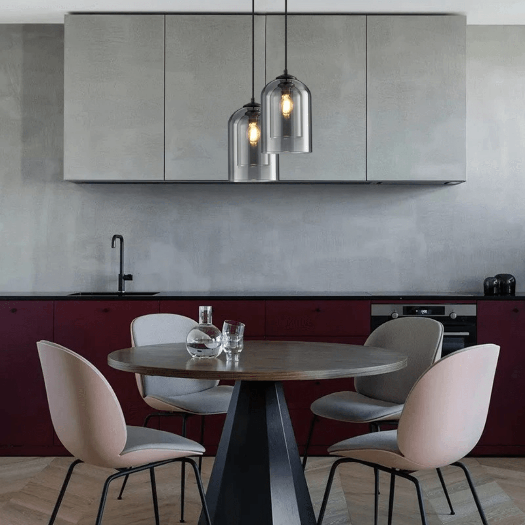 Hemkog | Suspension en verre - design minimaliste - chaîne ajustable