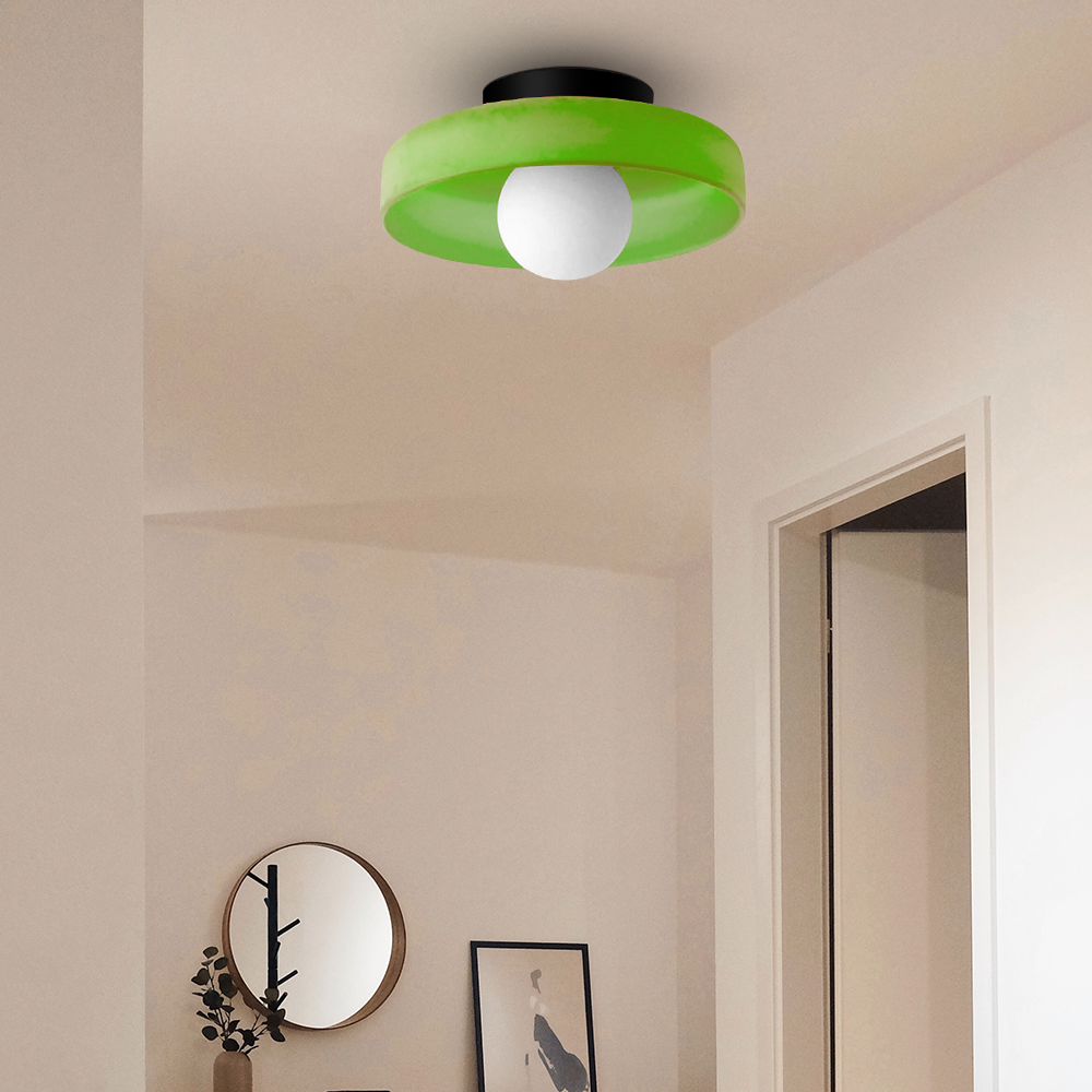 Skohic | Lustre moderne en verre ambre – G9 LED – 25/35cm – Éclairez avec style