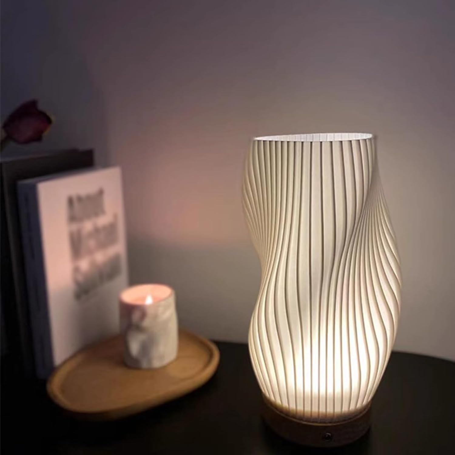 Soleil Vind | Lampe à vagues – design scandinave – ambiance apaisante