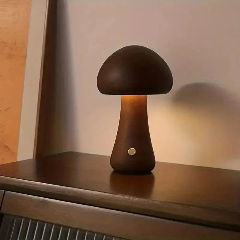Berjus | Lampe de table sans fil – bois & mousse – dimmable