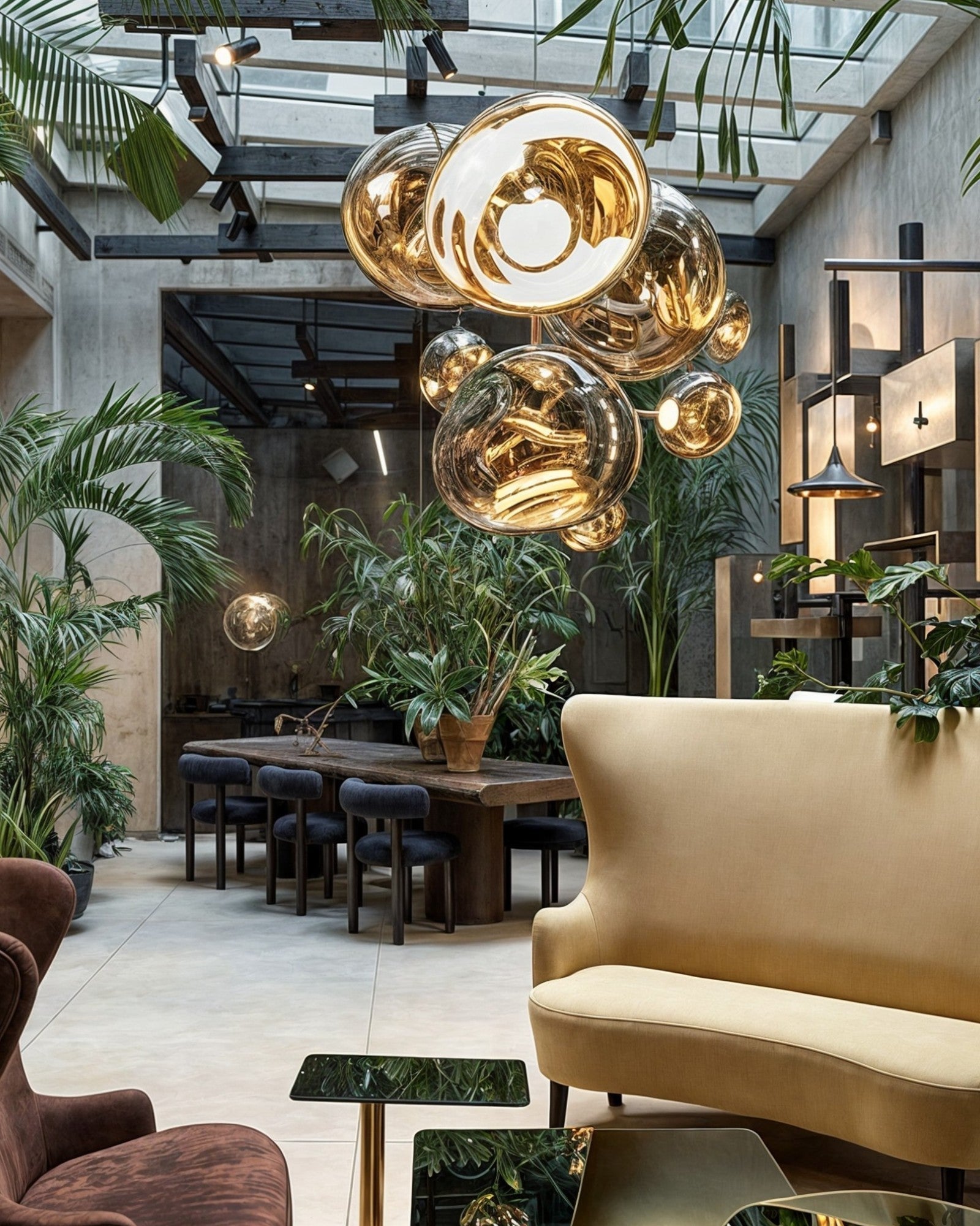 Lys Blå | Suspension LED – Design moderne en acrylique ambre