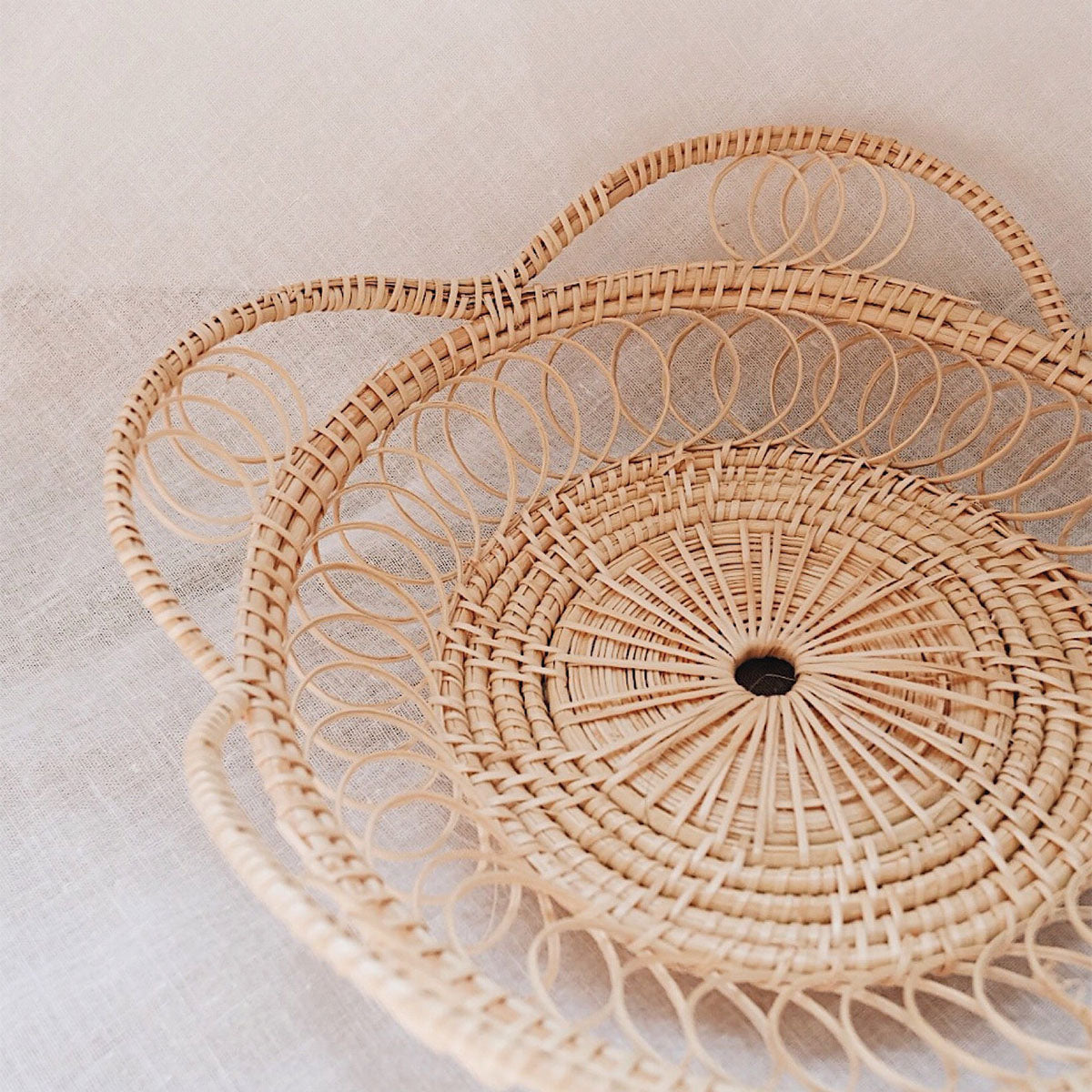 Jarter | Plateau tissé naturel – artisanat exceptionnel