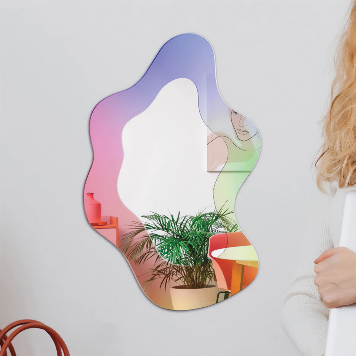 Solige | Miroir ondulé – reflet élégant – design moderne