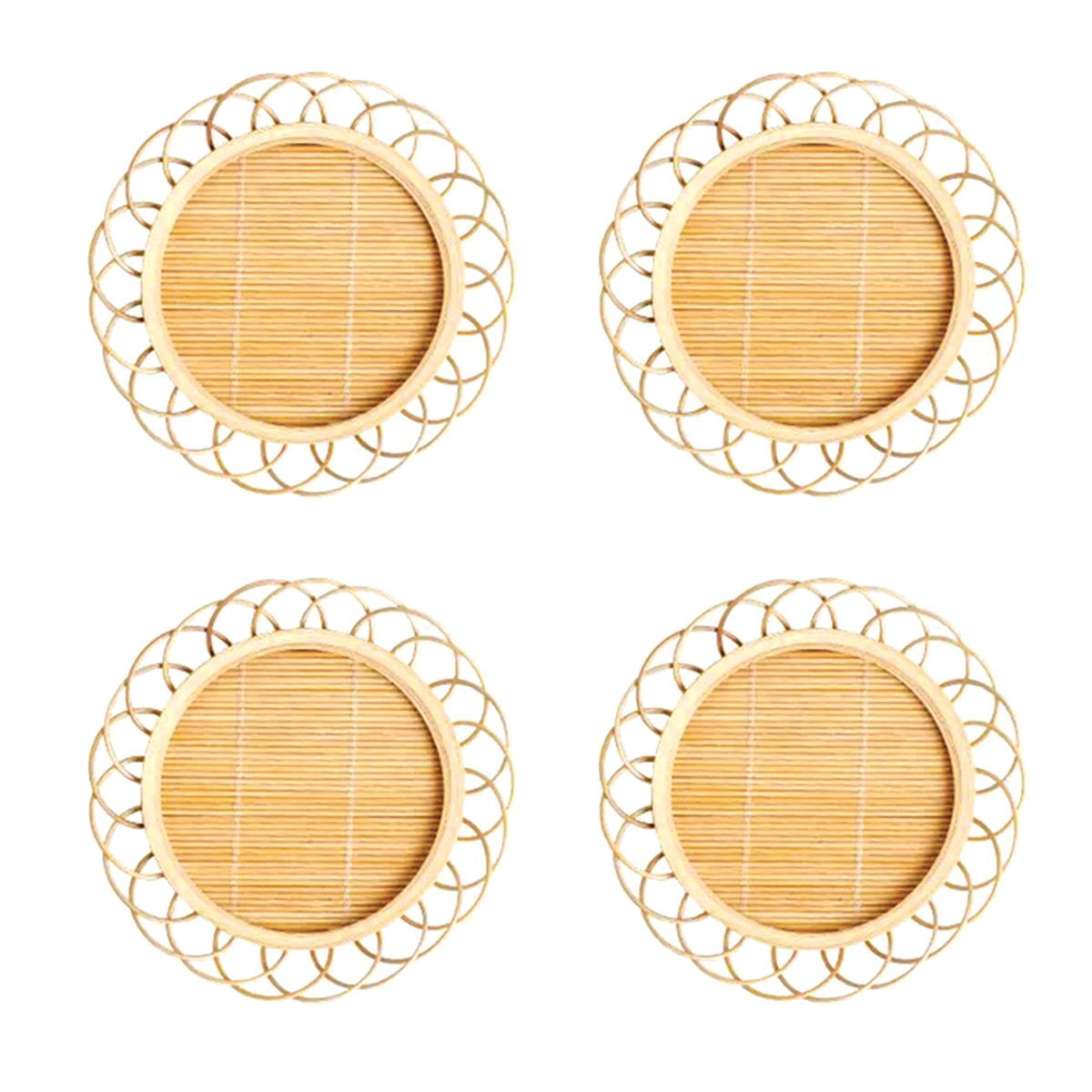 Purorm | Sous-verres en bambou – élégance naturelle – protection optimale