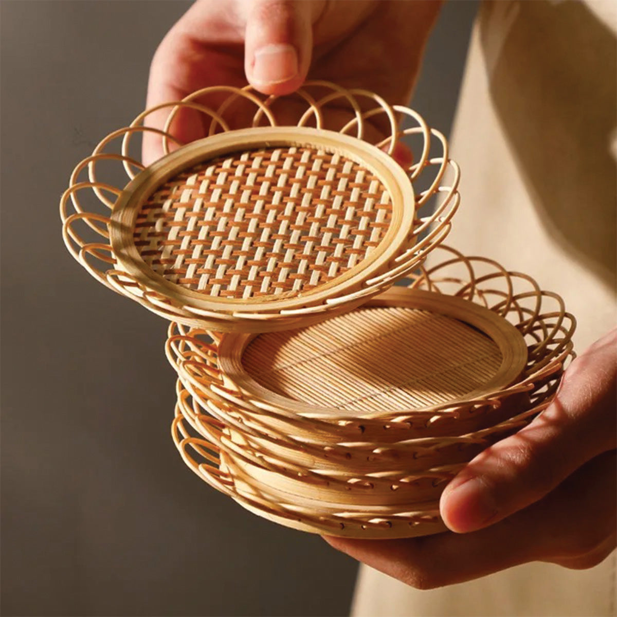 Purorm | Sous-verres en bambou – élégance naturelle – protection optimale