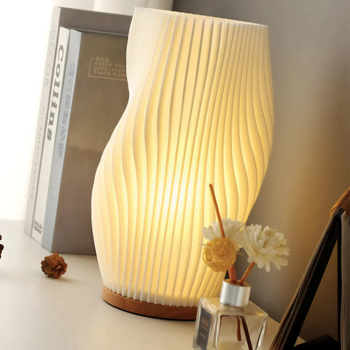 Soleil Vind | Lampe à vagues – design scandinave – ambiance apaisante