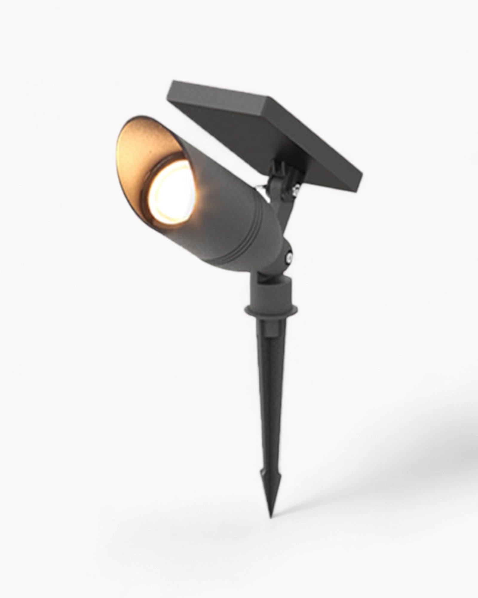 Maiind | Lampe suspendue solaire LED – Design moderne et élégant – Verre/metal noir – Lumière blanc chaud, IP65