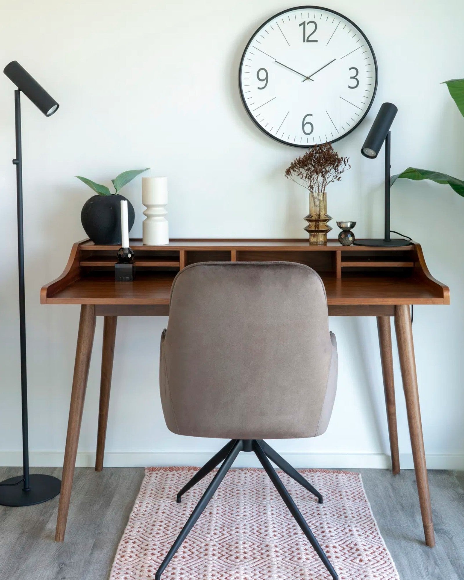 Éclat Lind | Lampe de table en acier noir – 20x20x47 cm – Douille GU10 – Élégance moderne