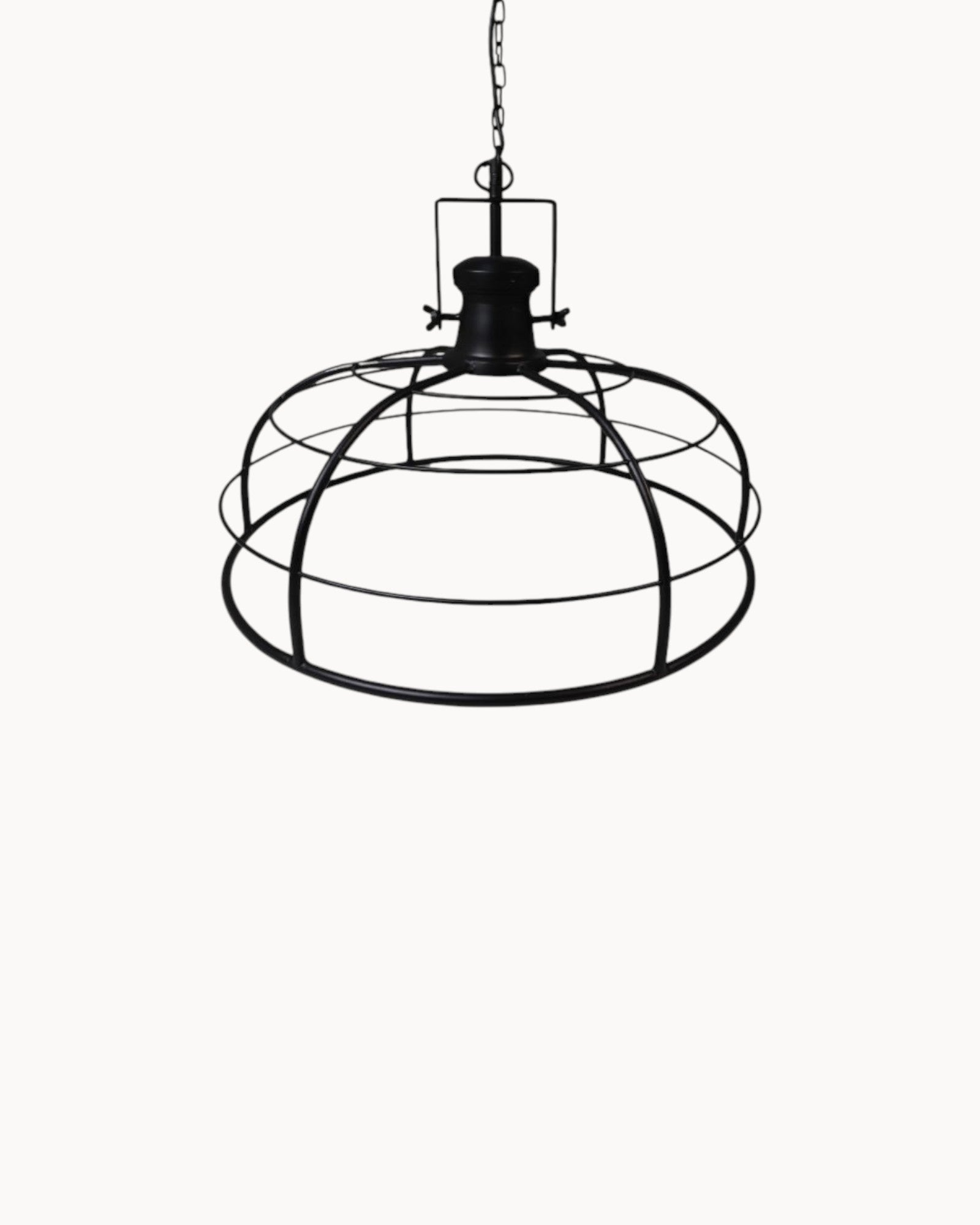 Lumi Varme | Suspension en métal noir – Ø60 cm – Douille E27