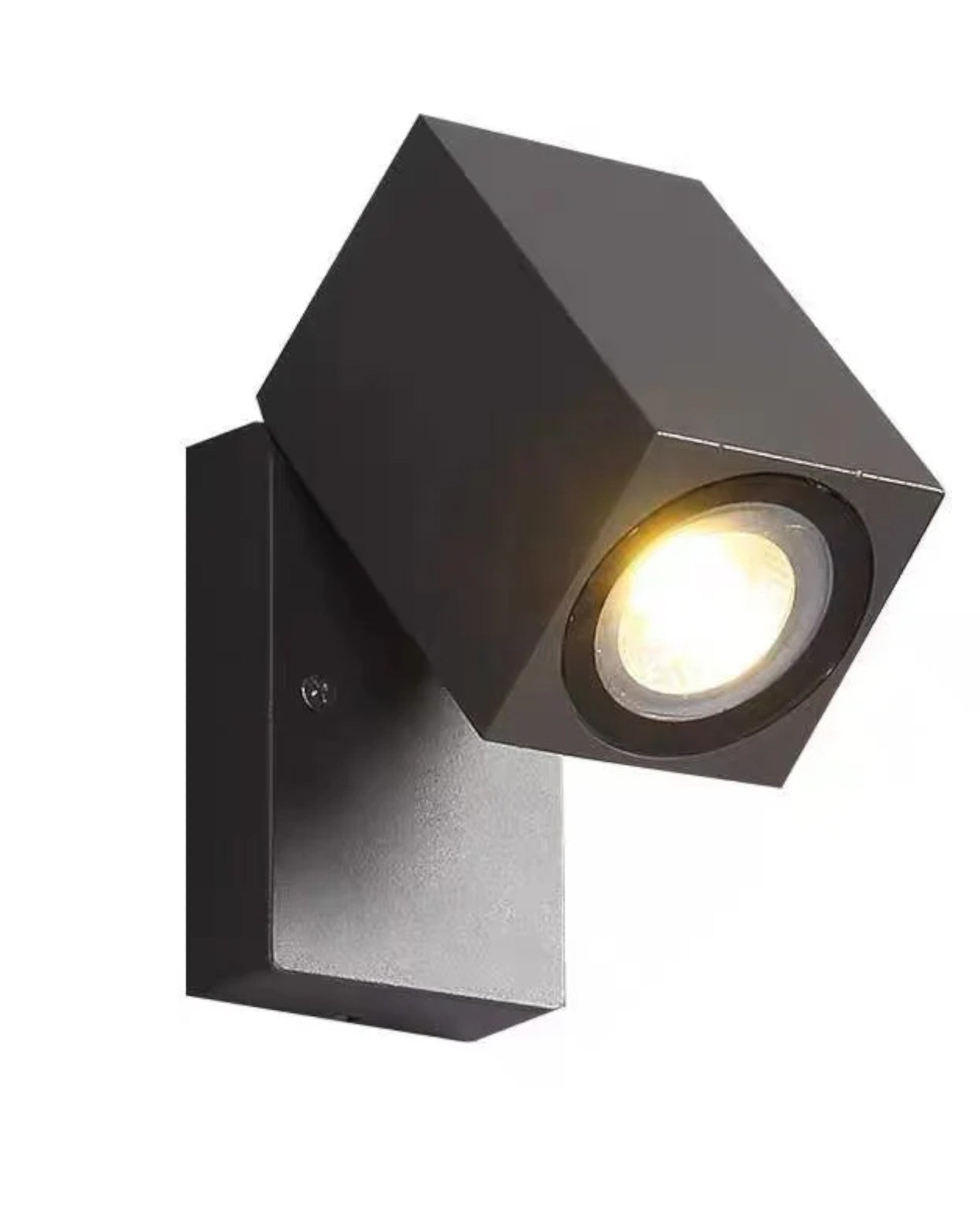 Pur Frisk | Lampe extérieure moderne en métal noir et acrylique – IP65 – idéale pour jardin ou couloir