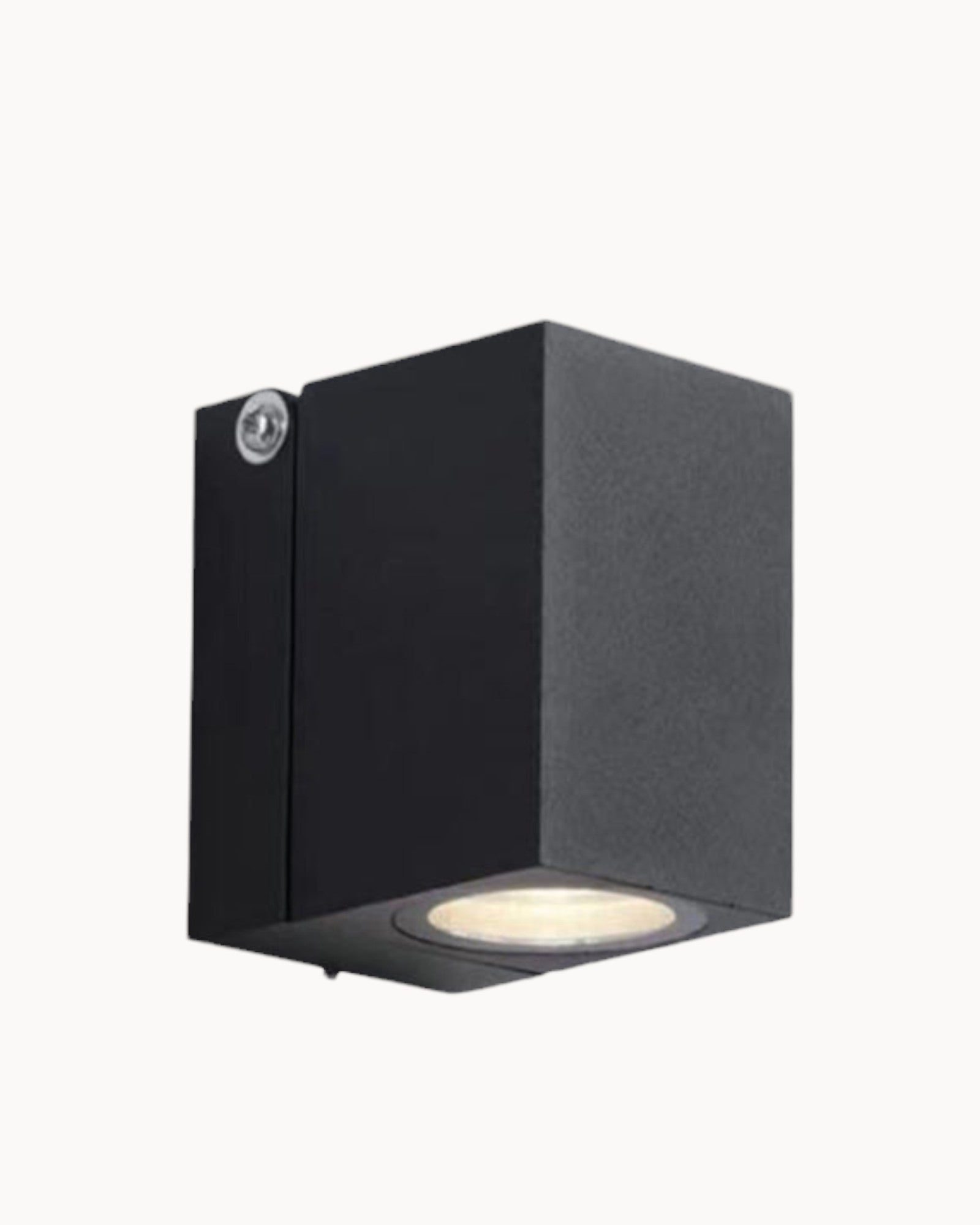 Pur Frisk | Lampe extérieure moderne en métal noir et acrylique – IP65 – idéale pour jardin ou couloir
