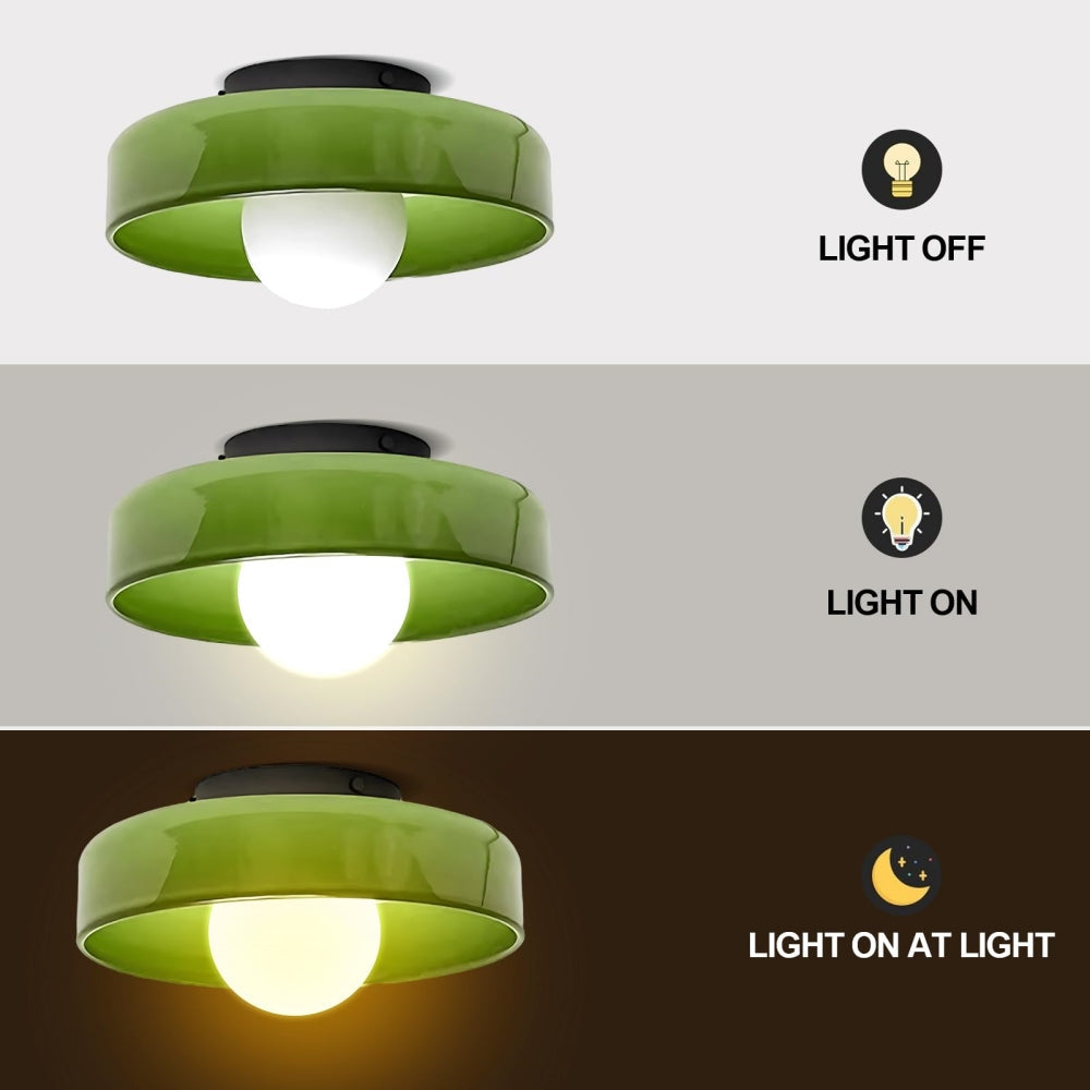 Skohic | Lustre moderne en verre ambre – G9 LED – 25/35cm – Éclairez avec style