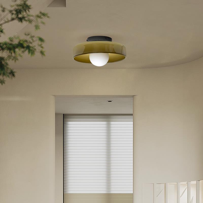 Skohic | Lustre moderne en verre ambre – G9 LED – 25/35cm – Éclairez avec style
