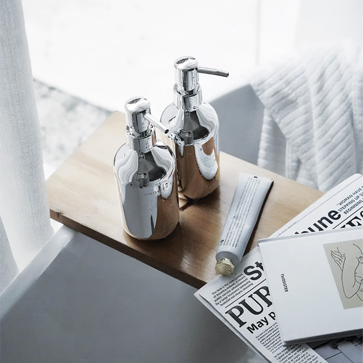 Berter | Pompe à savon en chrome – Élégance moderne