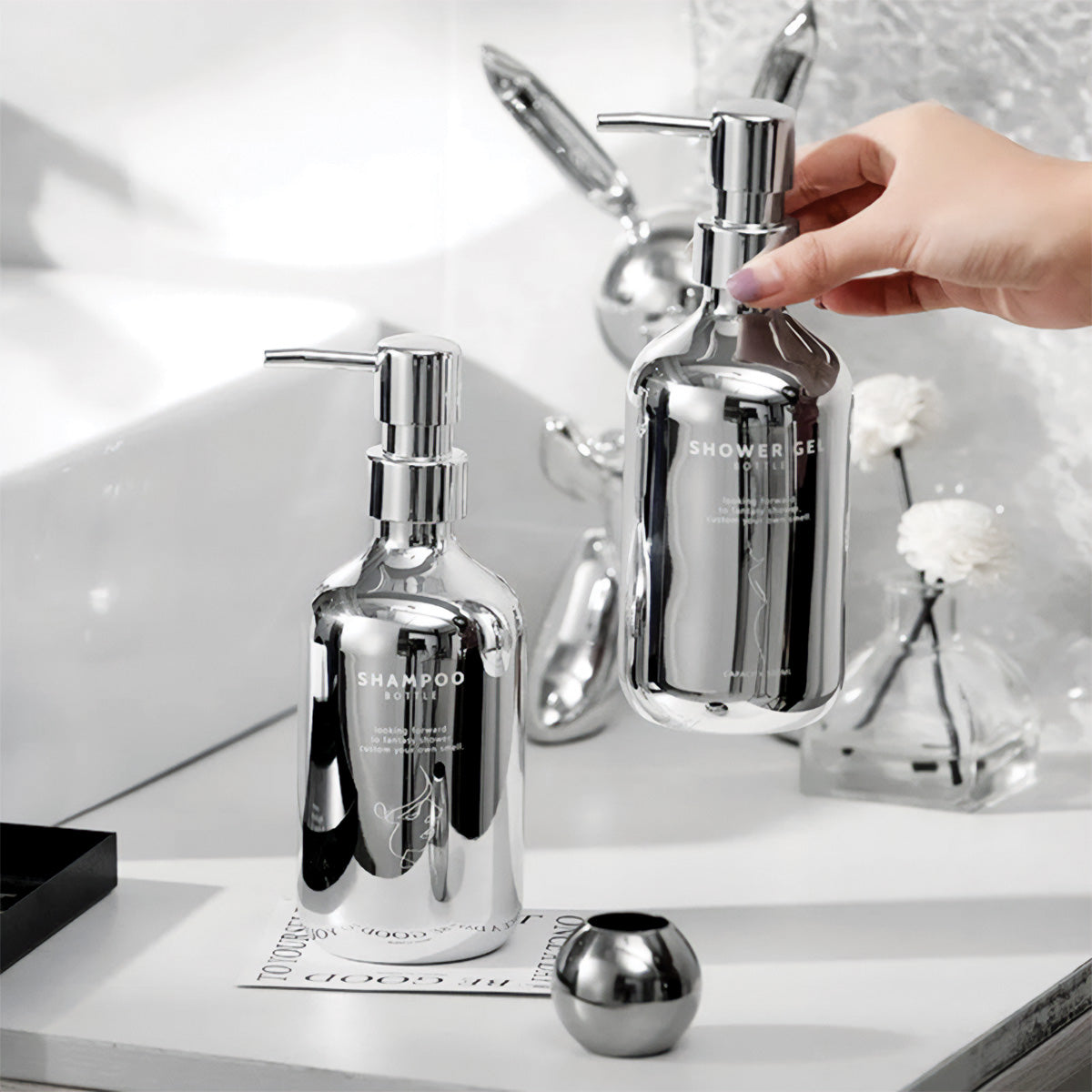 Berter | Pompe à savon en chrome – Élégance moderne
