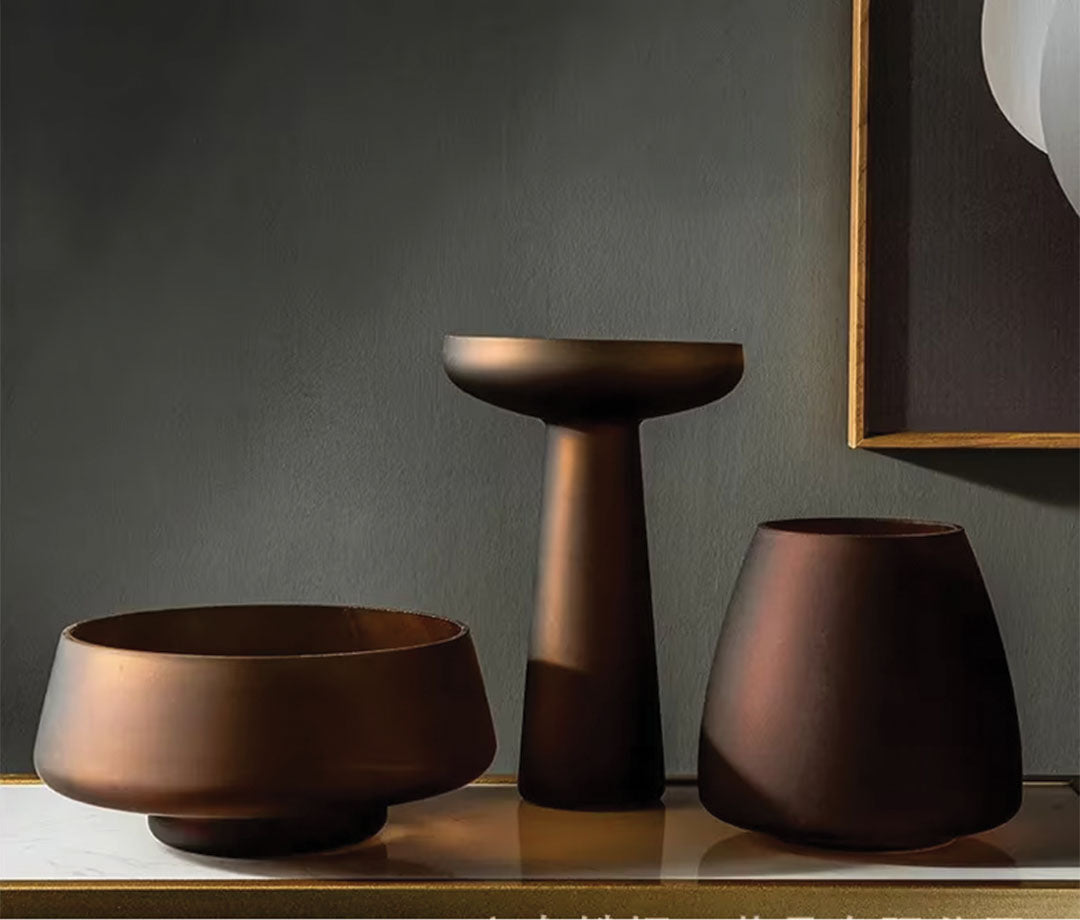 Hemige | Vase en verre dépoli – design moderne – élégance assurée