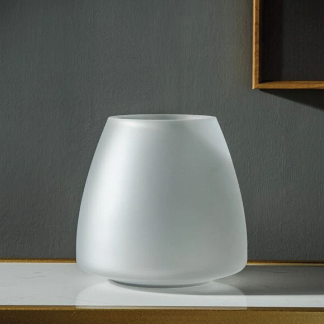 Hemige | Vase en verre dépoli – design moderne – élégance assurée