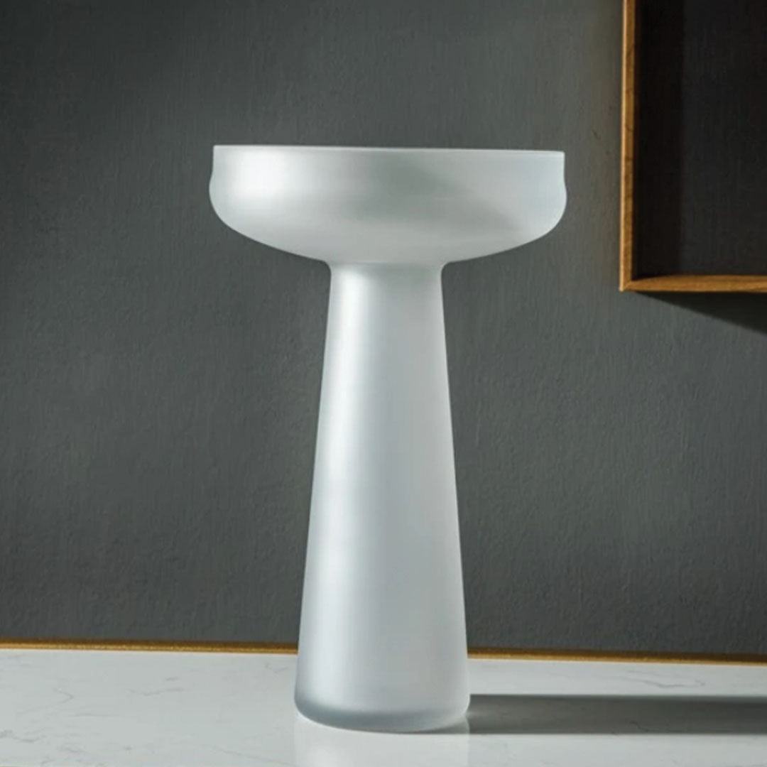 Hemige | Vase en verre dépoli – design moderne – élégance assurée