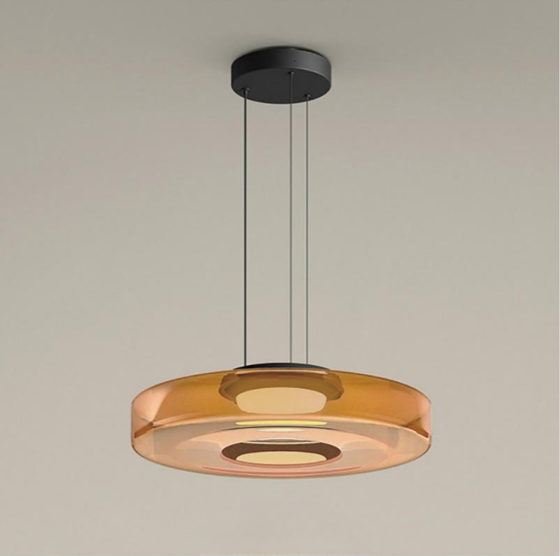 Linisk | Suspension en verre moderne - câble réglable - LED 12W