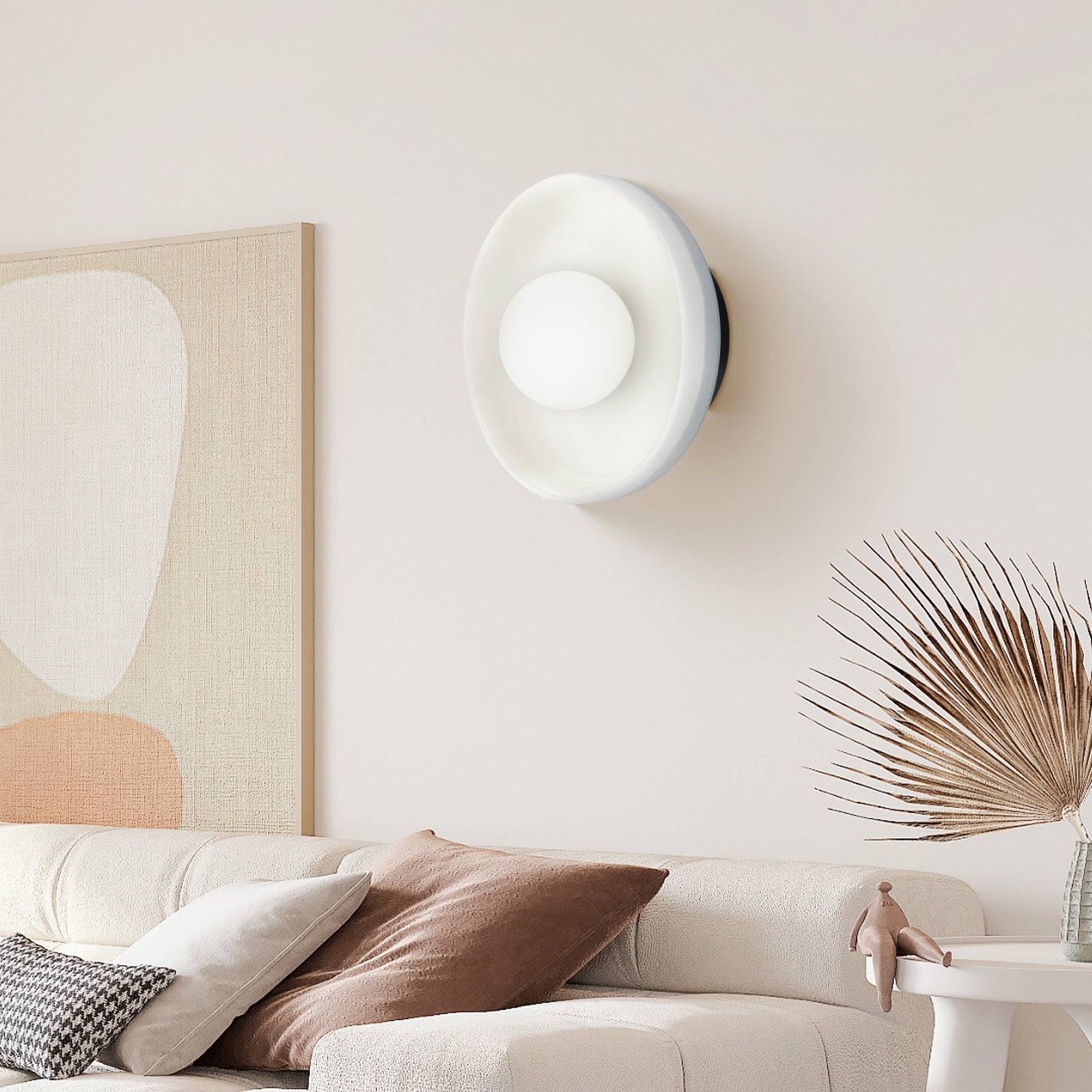 Linge Blå | Applique murale en céramique bleue – design minimaliste