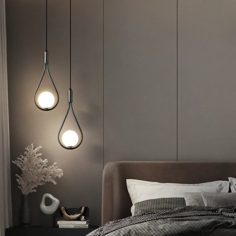 Stolys | Suspension moderne – fer & verre – hauteur réglable
