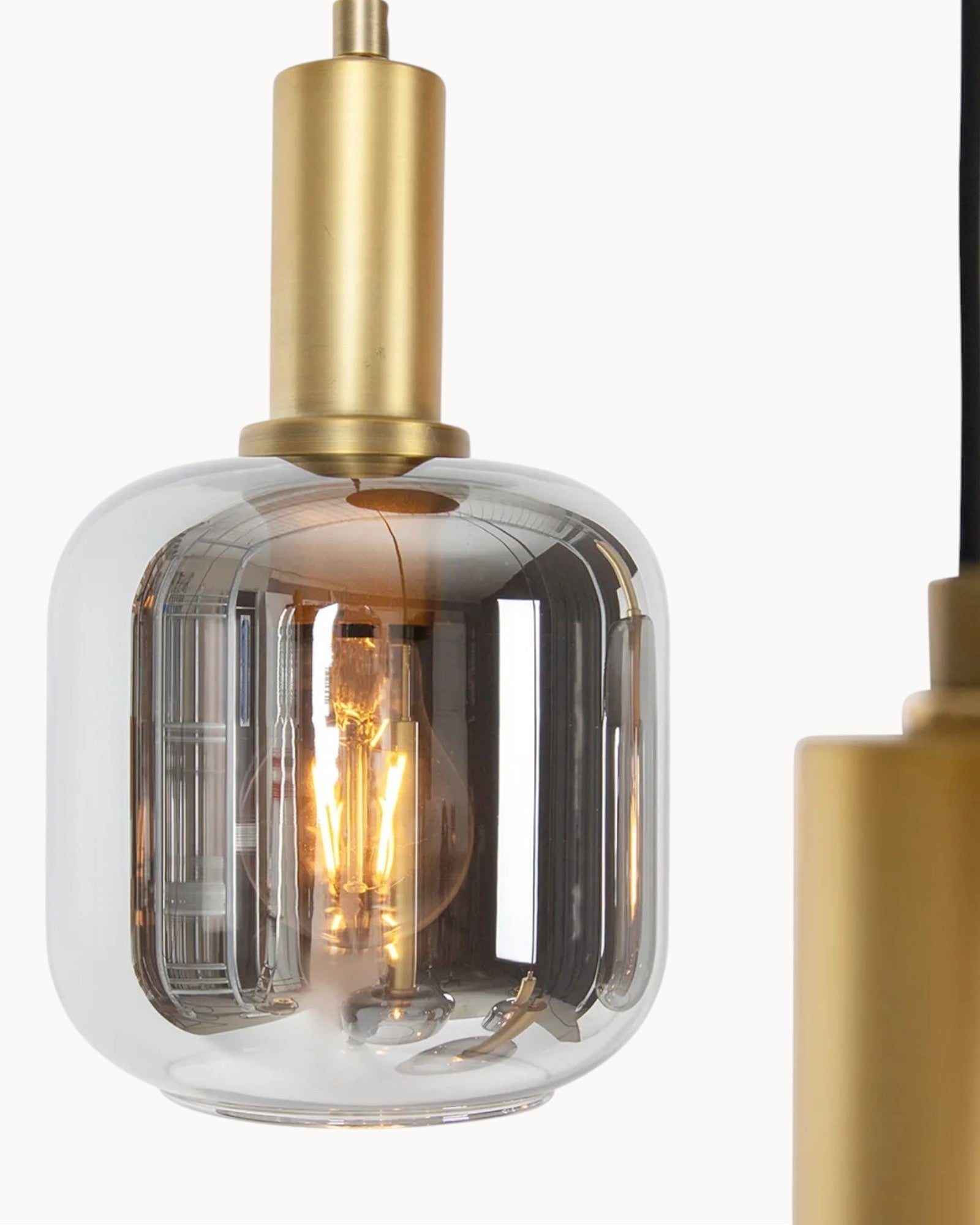 Chic Storm | Suspension en verre moderne – 5 flammes élégantes
