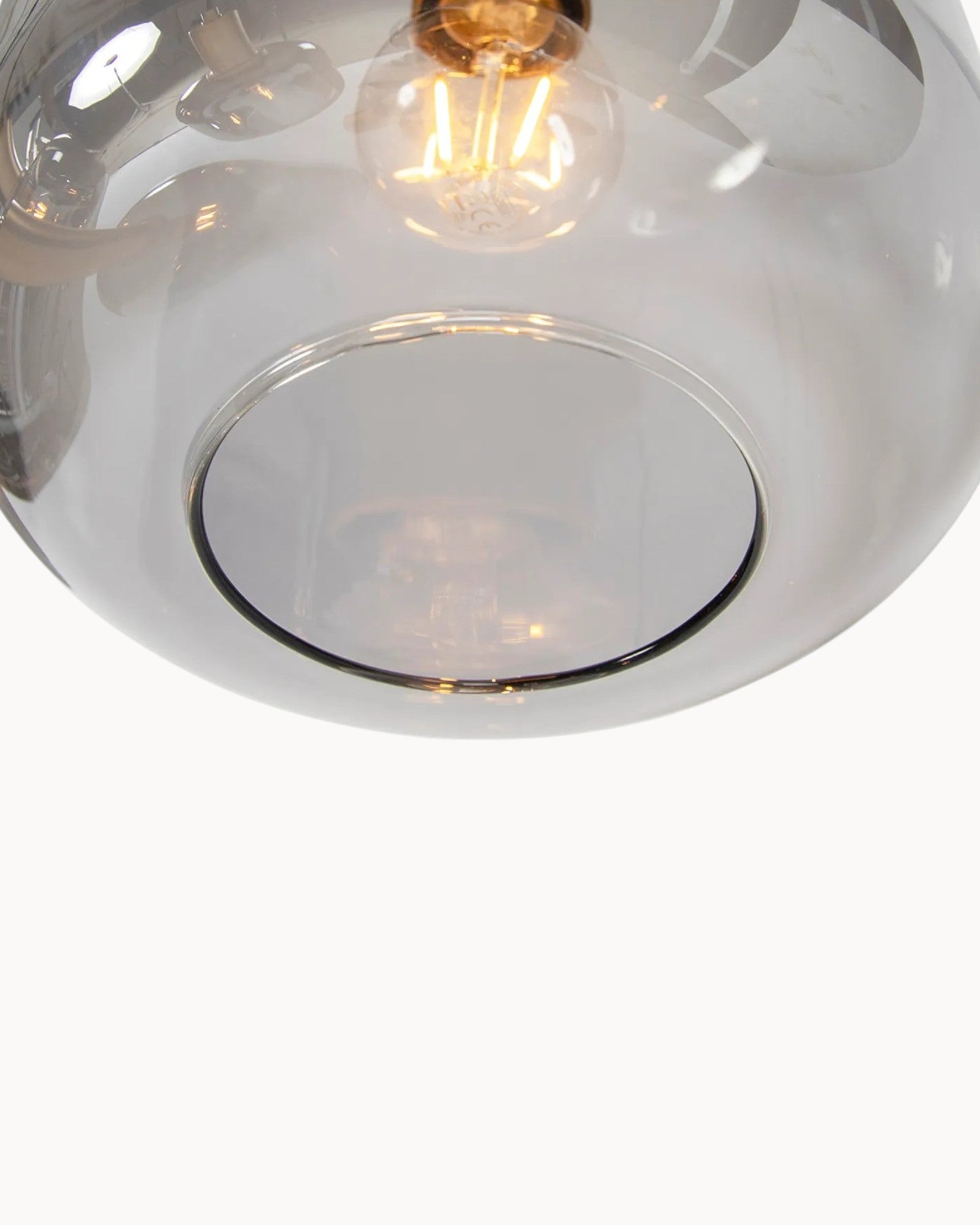 Chic Storm | Suspension en verre moderne – 5 flammes élégantes