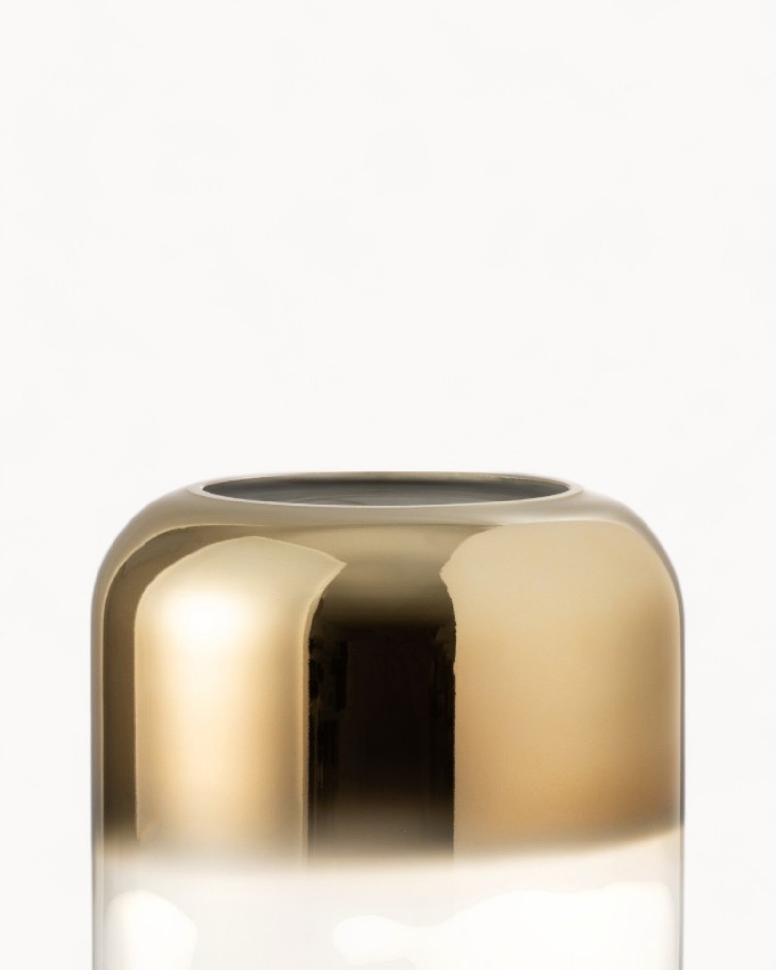 Soleil Skon | Vase en verre – Or/Transparent – Élégance suprême