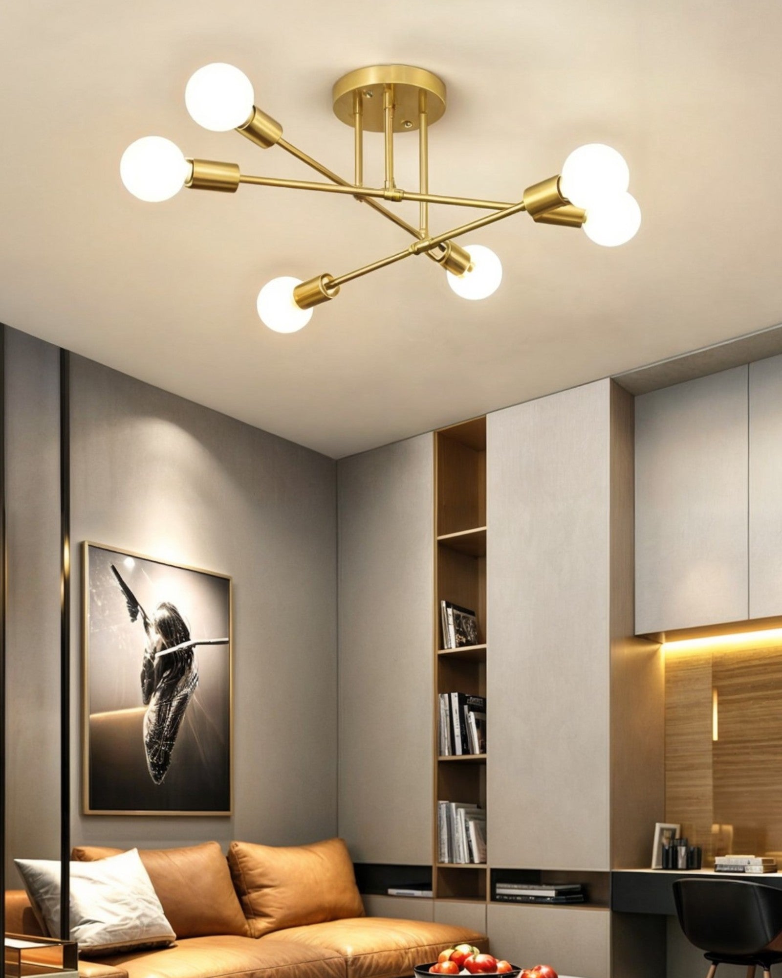 Norsnö | Plafonnier Rétro – 6 lumières – Chic moderne
