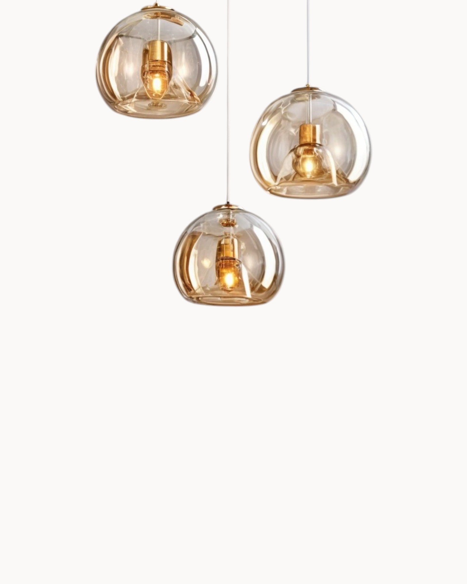 Lys Tidlos | Lustre LED moderne – Ambre, Cuivre, Fer forgé---Nordique Luxe | Lustre LED – Éclat chaleureux – Design scandinave