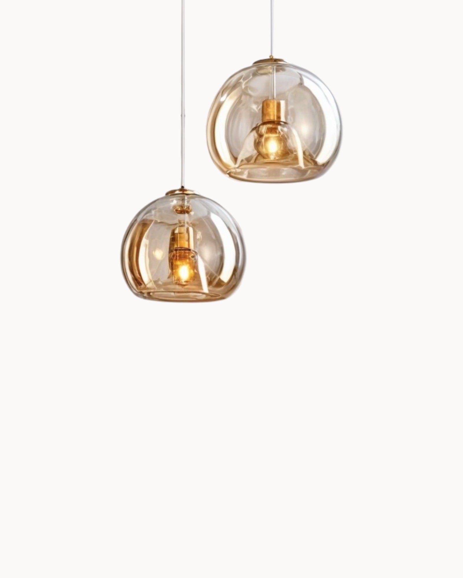 Lys Tidlos | Lustre LED moderne – Ambre, Cuivre, Fer forgé---Nordique Luxe | Lustre LED – Éclat chaleureux – Design scandinave