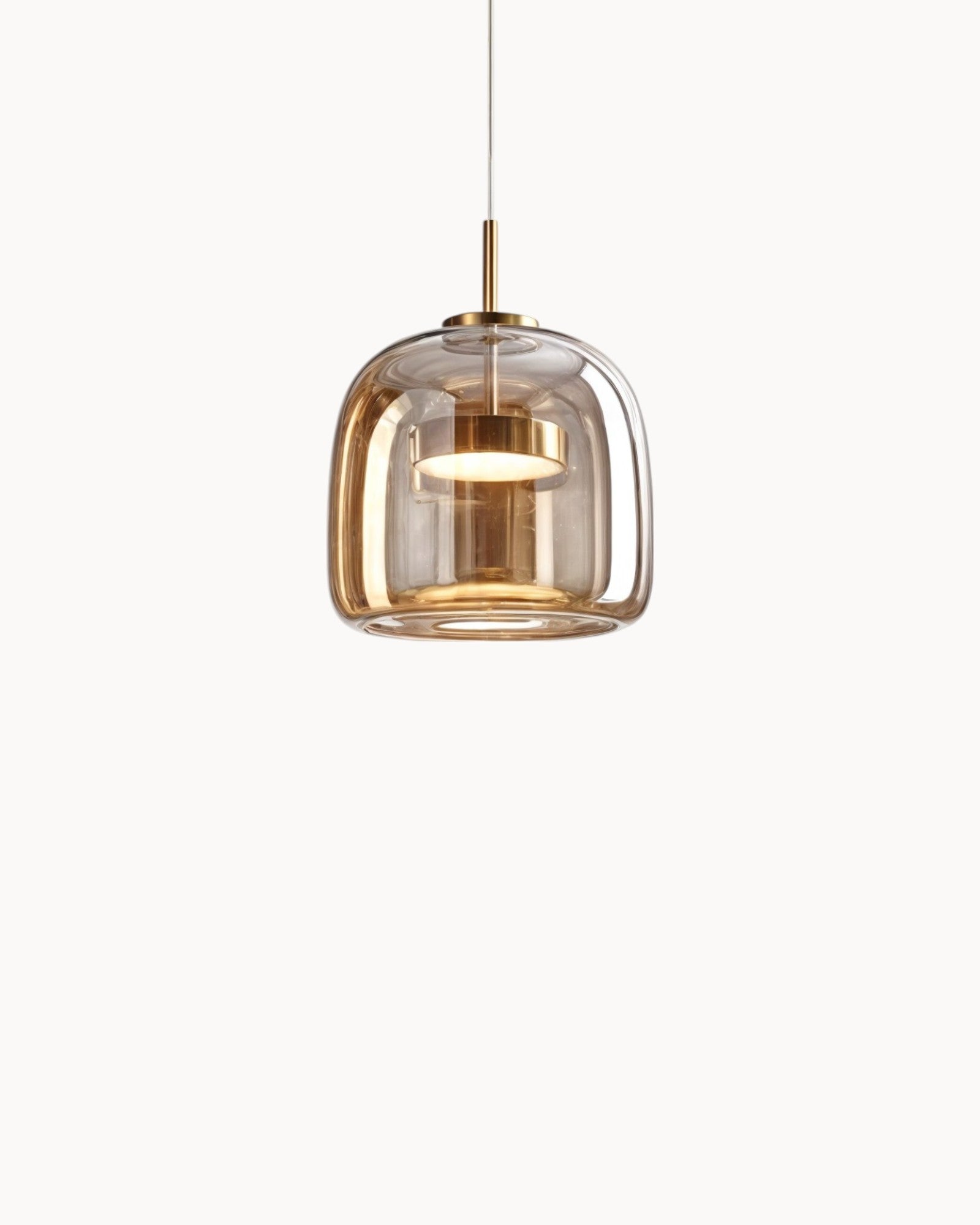 Lys Tidlos | Lustre LED moderne – Ambre, Cuivre, Fer forgé---Nordique Luxe | Lustre LED – Éclat chaleureux – Design scandinave