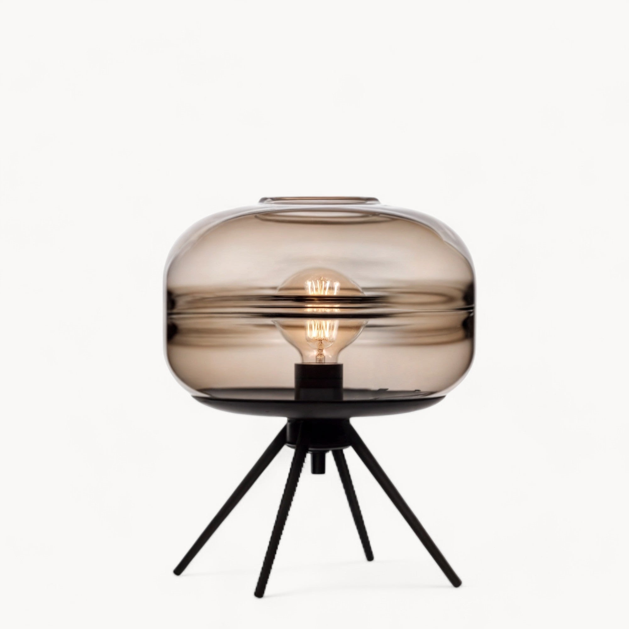 Pur Tidlos | Lampe de table en verre postmoderne – élégante et polyvalente