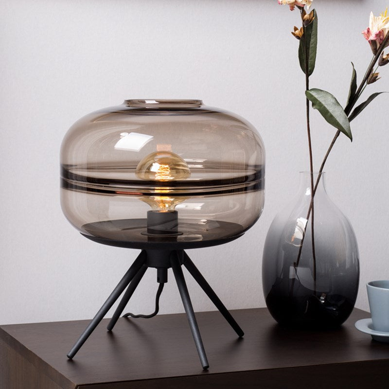 Pur Tidlos | Lampe de table en verre postmoderne – élégante et polyvalente