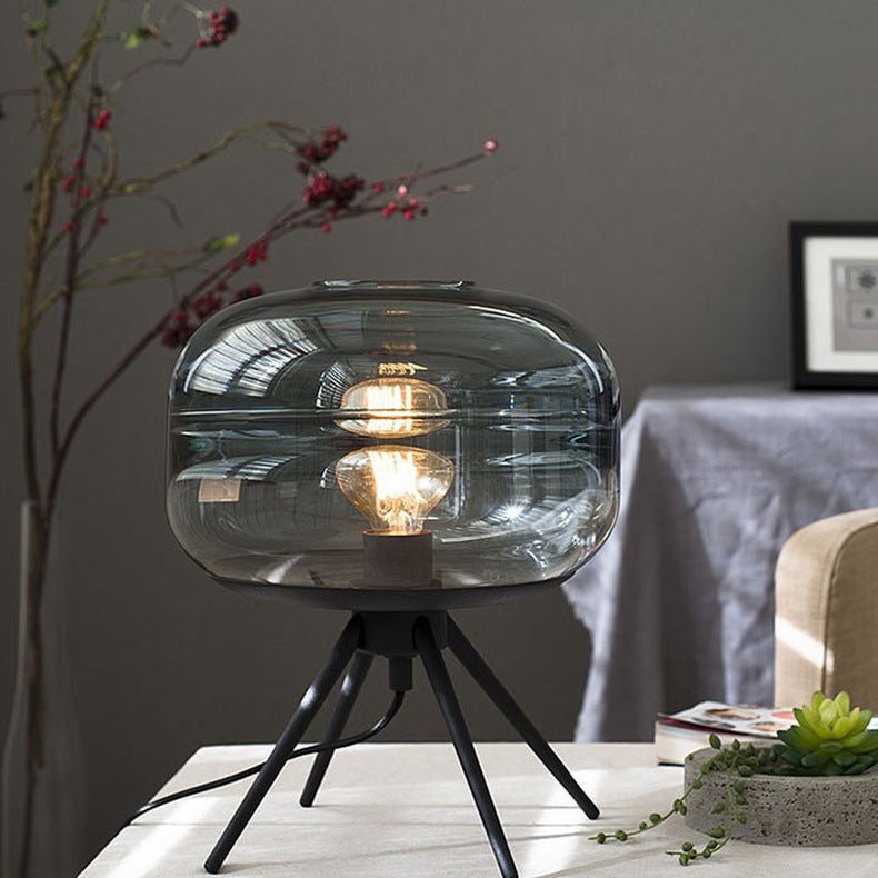 Pur Tidlos | Lampe de table en verre postmoderne – élégante et polyvalente