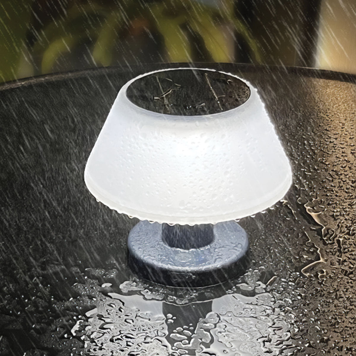 Nuit Blå | Lampe de table solaire – LED, étanche IP65, 4 niveaux de luminosité