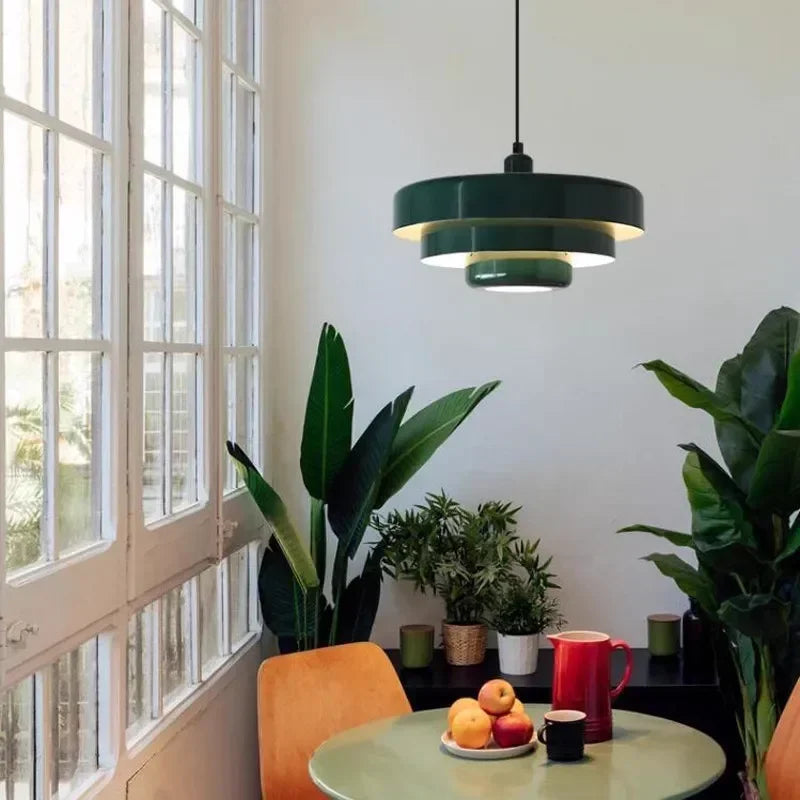 Linrme | Suspension moderne – acier carbone/aluminium – Ø35cm – E27