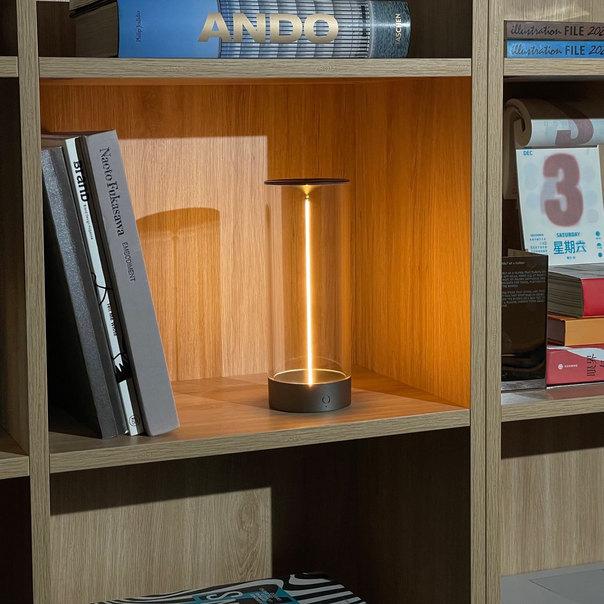 Chinge | Cylindre lumineux magnétique – ambiance élégante – design scandinave
