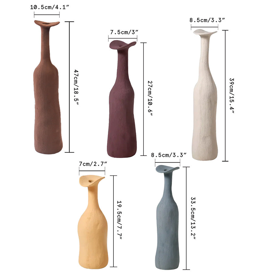 Clair Lind | Vase en céramique – design élégant – touche artistique
